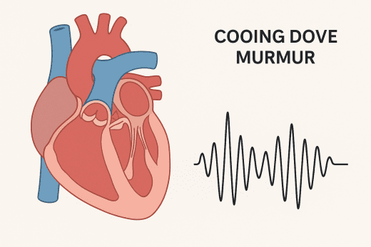 Cooing dove murmur