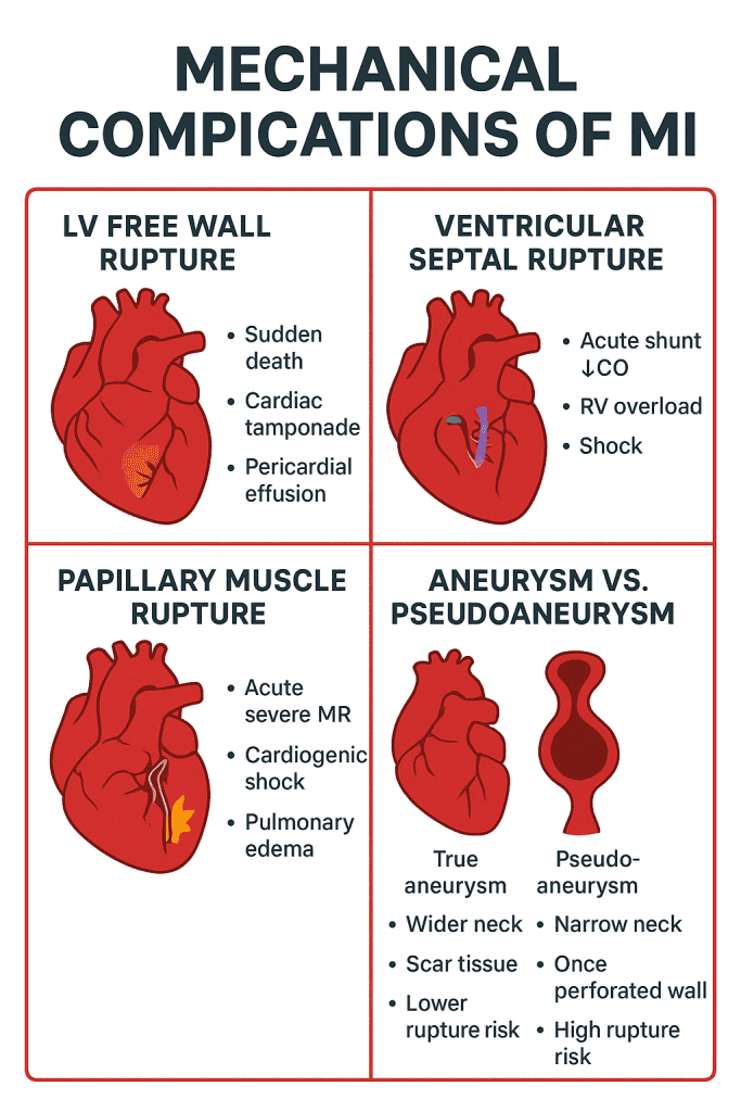 infographic on mechanical complications ACS