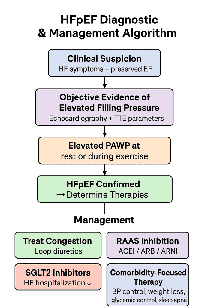 HFpEF = systemic inflammatory cardiometabolic disease
