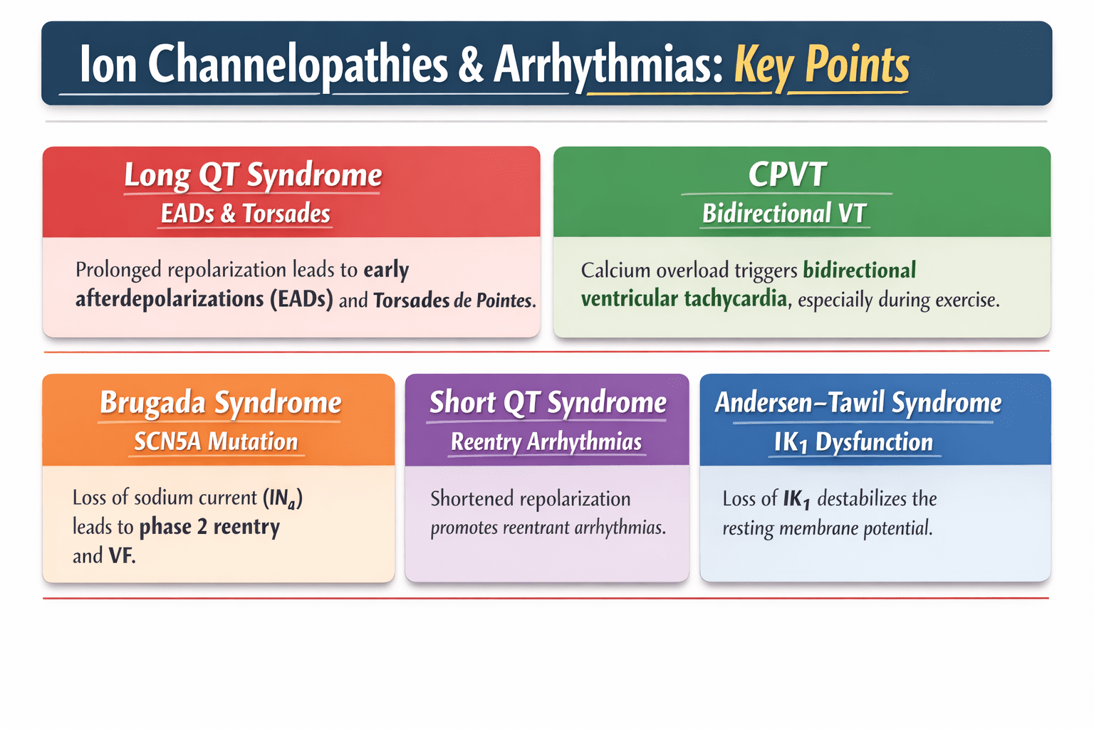 Ion channelopathies in the genesis of cardiac arrhythmias