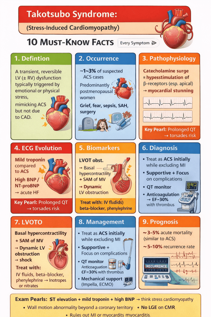 STRESS CARDIOMYOPATHY (TAKOTSUBO SYNDROME)