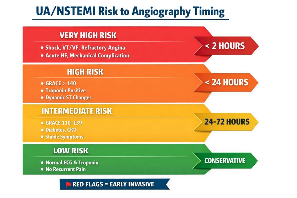 Risk stratification and management of unstable angina and NSTEMI