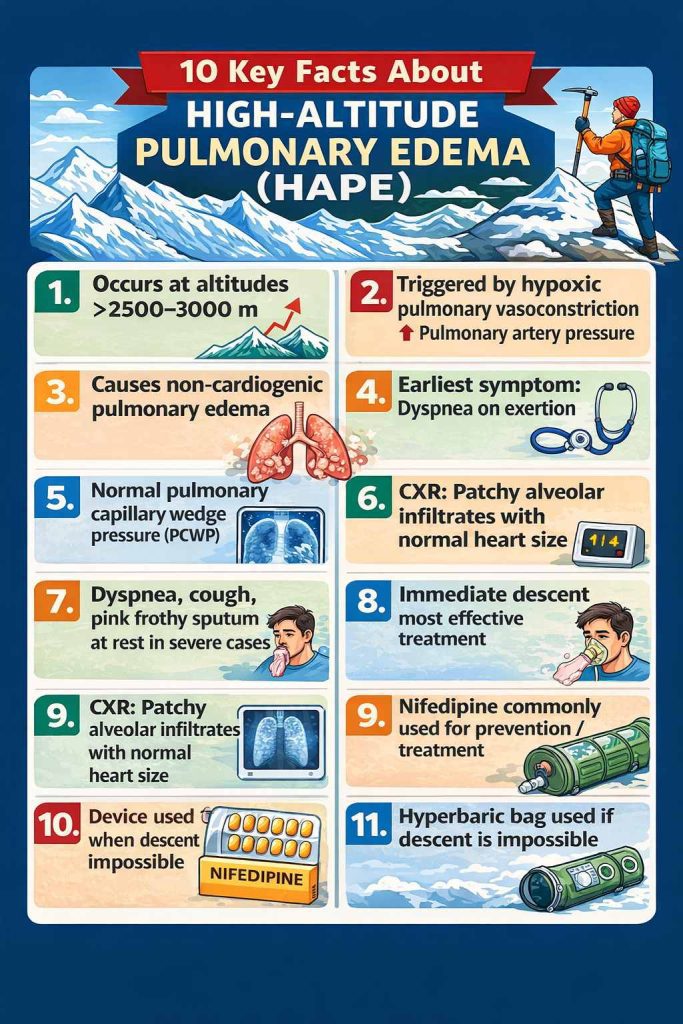 High-Altitude Pulmonary Edema (HAPE)