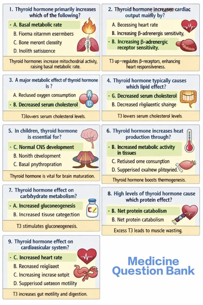 Thyroid hormone can cause which one of the following effects