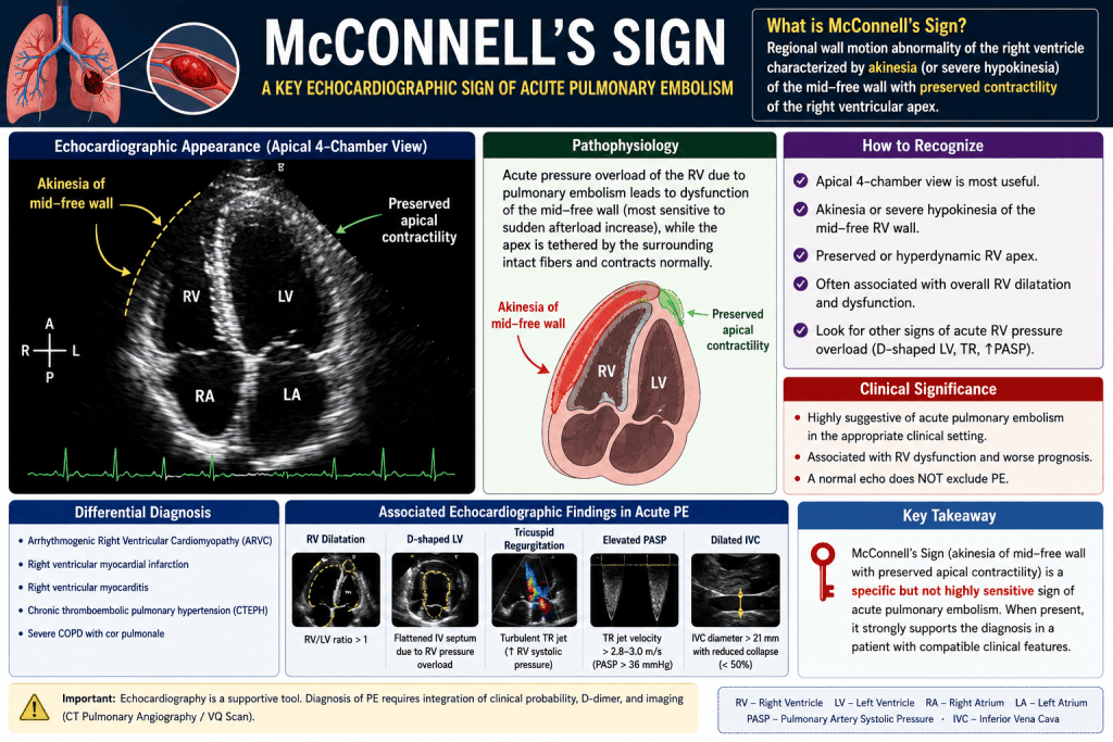 McConnell's Sign Echocardiography Guide